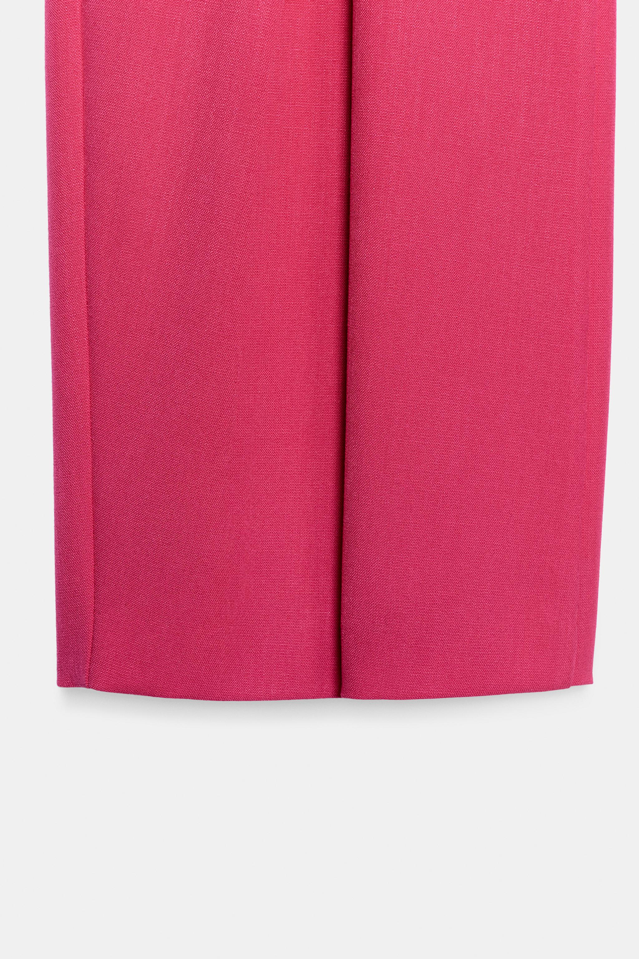 PANTALON LARGE À PLIS